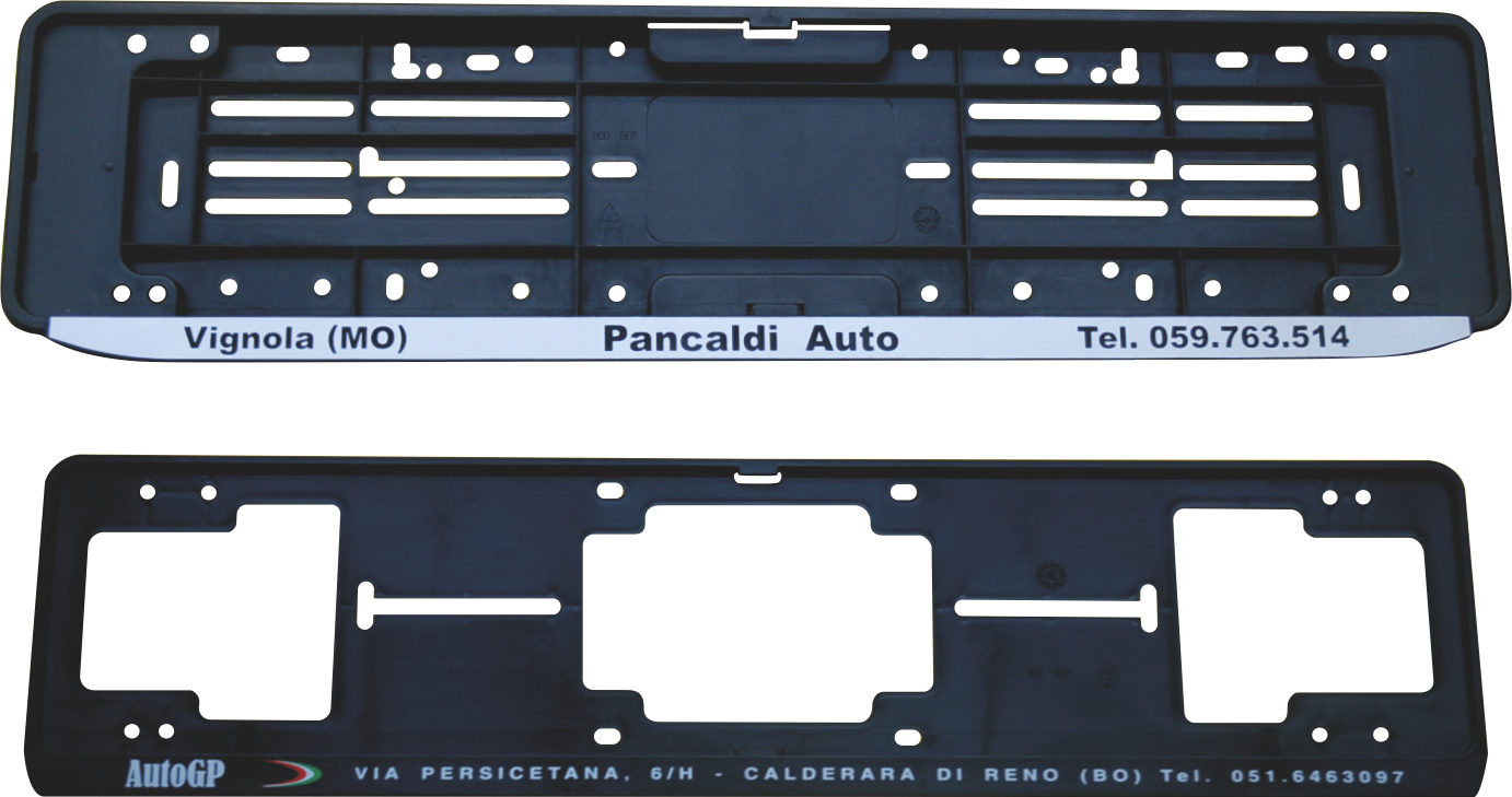 portatarga-personalizzato-concessionario-lineagrafic - Linea Grafic srl